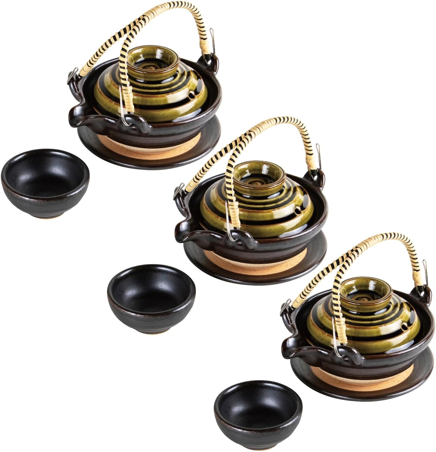 C【タイ・骨董】宋胡録（スンコロク）鉄絵 小壺（1301年~1600年） A065