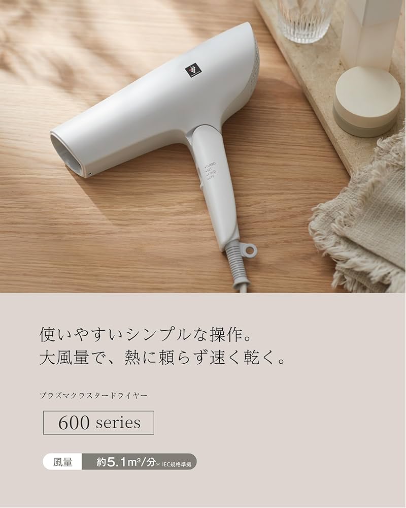 Amazon | シャープ ドライヤー IB-P601-W プラズマクラスター