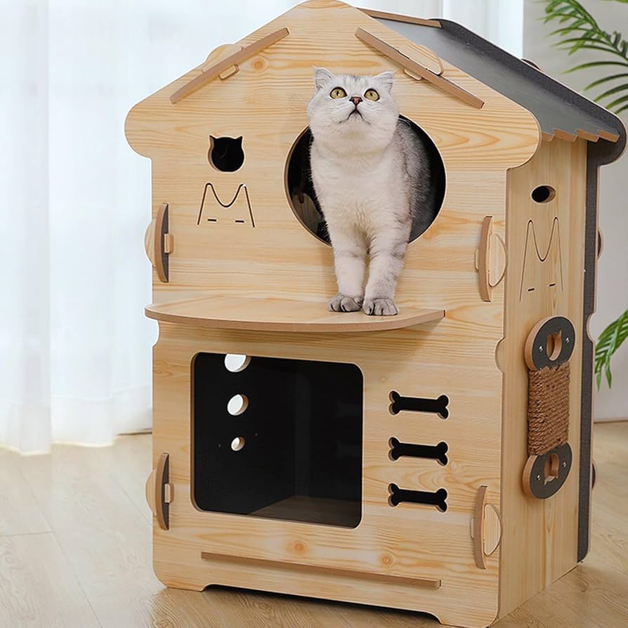 ㉗ ☆キャットハウス☆ベッド☆テラス☆ハンドメイド☆猫☆猫小屋 ㉘