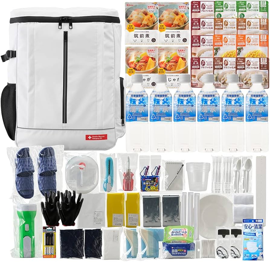 Amazon｜アイリスオーヤマ 防災グッズ 防災リュック 防災セット 食品