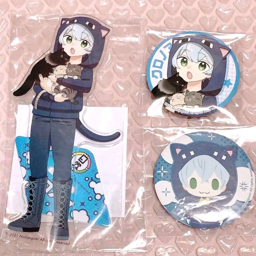 Amazon.co.jp: 日常組 クロノア アクスタ 缶バッジ アニメイト : おもちゃ