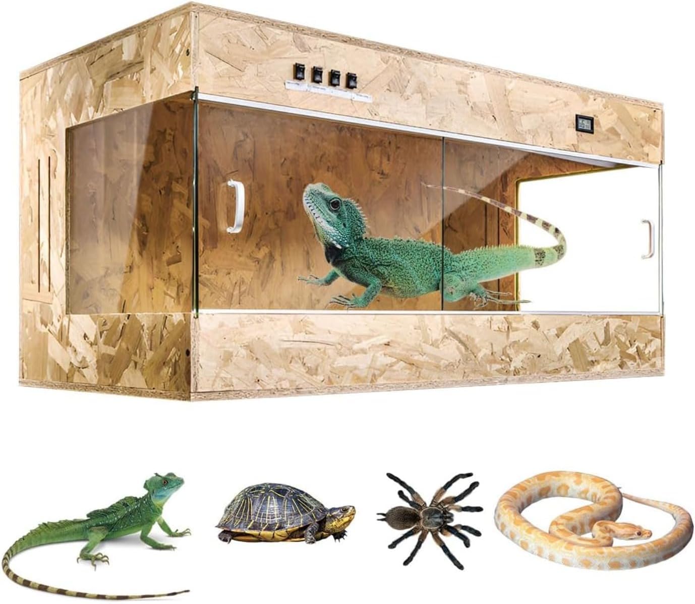 爬虫類ケージ 82×45×45 リクガメ フトアゴ ゲージ 小動物 Amazon | GEX