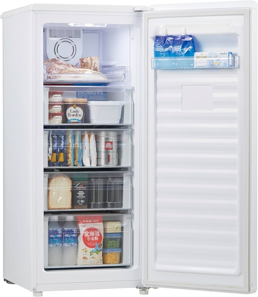 美品】Haier アップライト式冷凍庫 キッチン・調理家電/冷蔵庫・冷凍庫