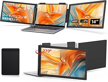 Amazon.co.jp: KEEPTIME デュアルディスプレイ 14.1インチ モバイル