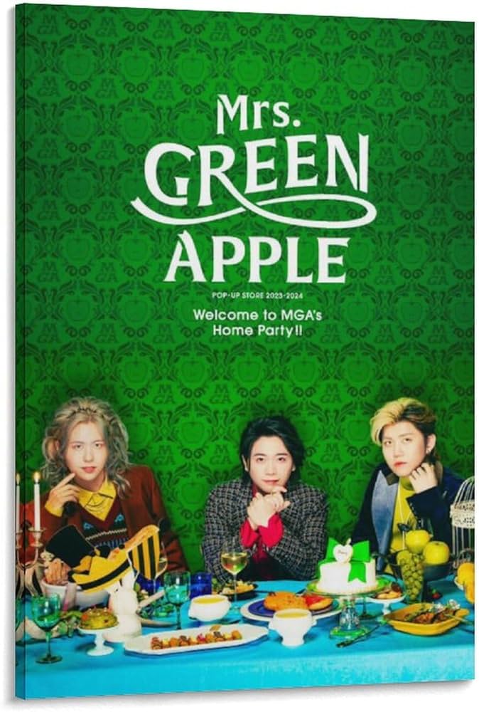 Amazon.co.jp: 歌手ミセスMrs. GREEN APPLE ポスター 印刷 ポスター