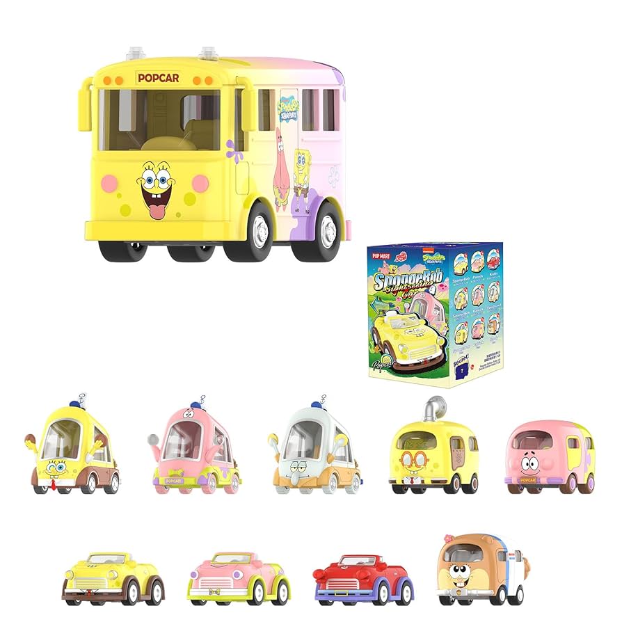 ホットウィール Hot Wheels キャラクターカー スポンジボブ 6台セット