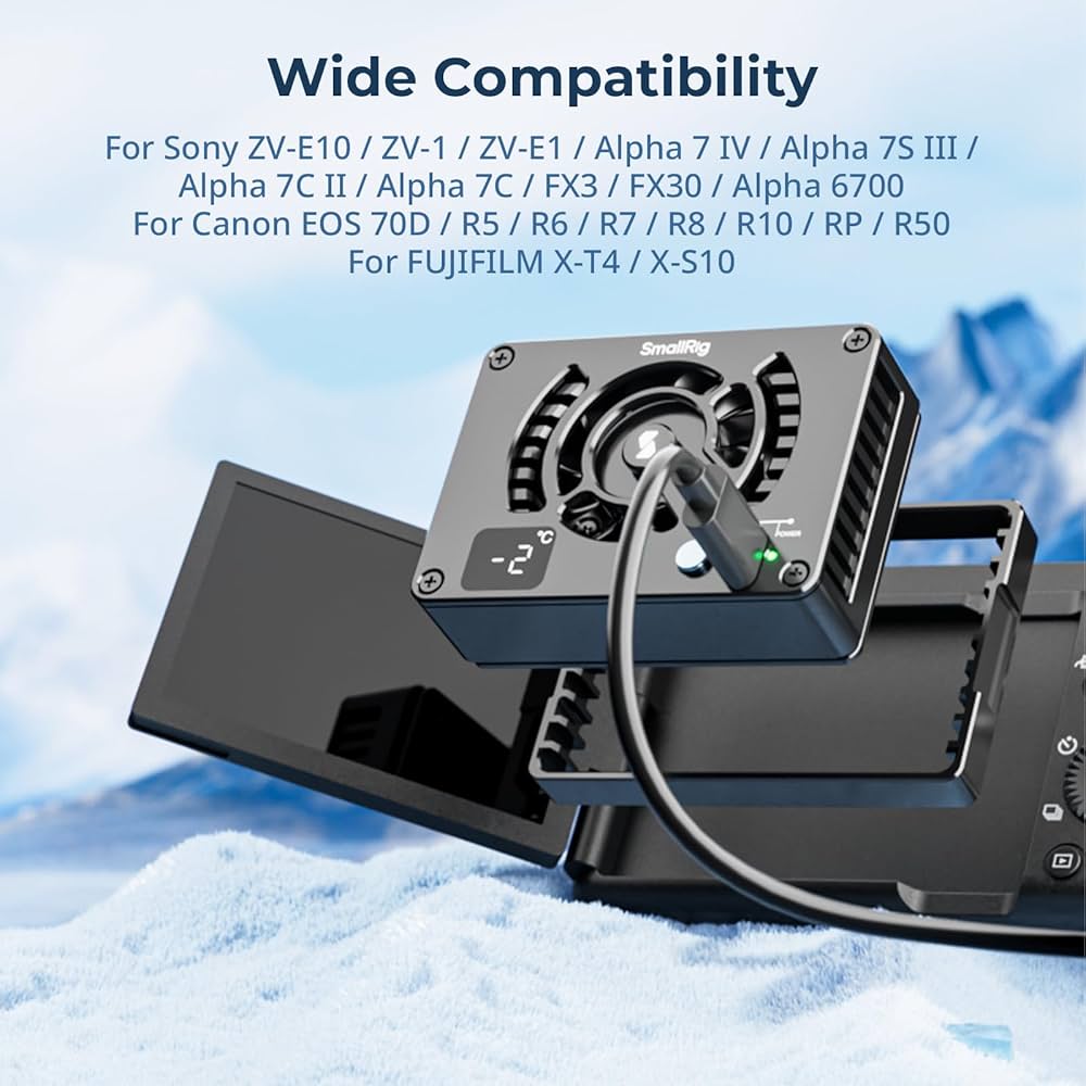 新品】SmallRig Cooling Fan対応カメラ用冷却ファン Amazon.co.jp