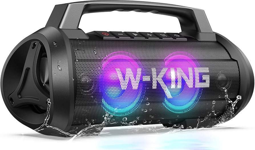 Amazon.com: W-KING Portable Speakers Bluetooth Wireless, 120W Max