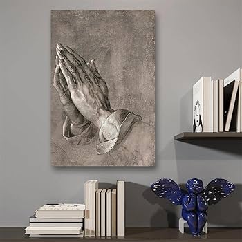 Amazon.com: Meishe Art Poster Print Praying Hands Palm Prayer by