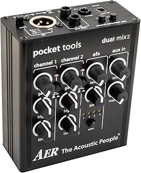 Amazon.com: AER Pocket Tools Dual Mix 2 (2-Channel Preamp Mixer