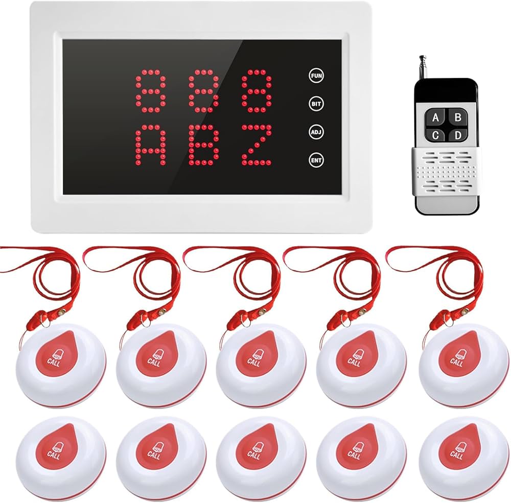 Amazon.com: WNKRUN Wireless Calling System Caregiver Pager System