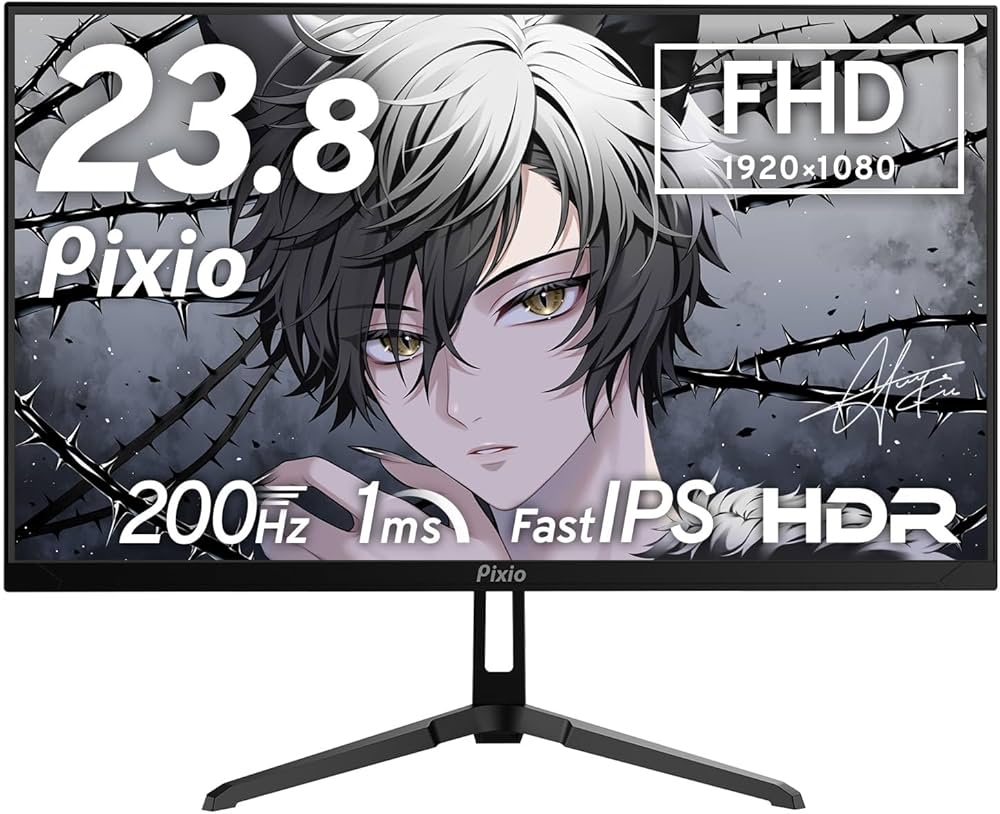 Amazon.co.jp: Pixio PX248 Wave Black ゲーミングモニター 23.8インチ