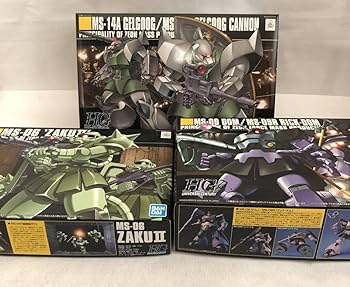 Amazon.co.jp: HGUC 040量産型ザク 059ドム リックドム 076量産型