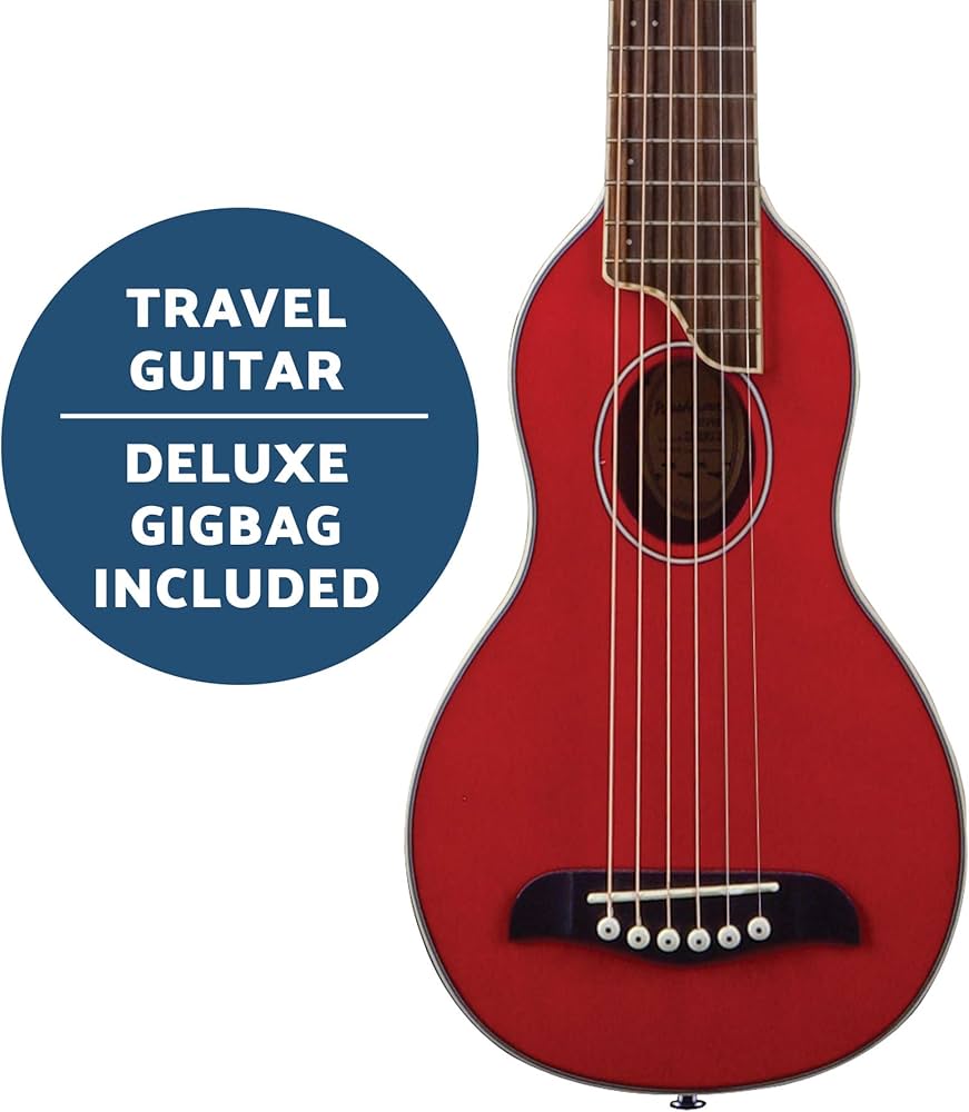 Washburn Rover 6 Cordas Violão, Direito, Trans Red, Full (RO10STRK