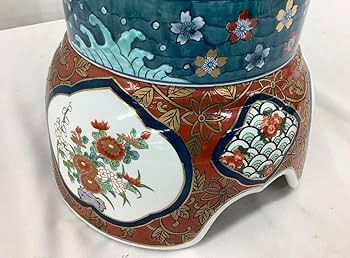 美品 超大型】有田焼 金龍窯 博山作 飾壺 沈降壺 高さ