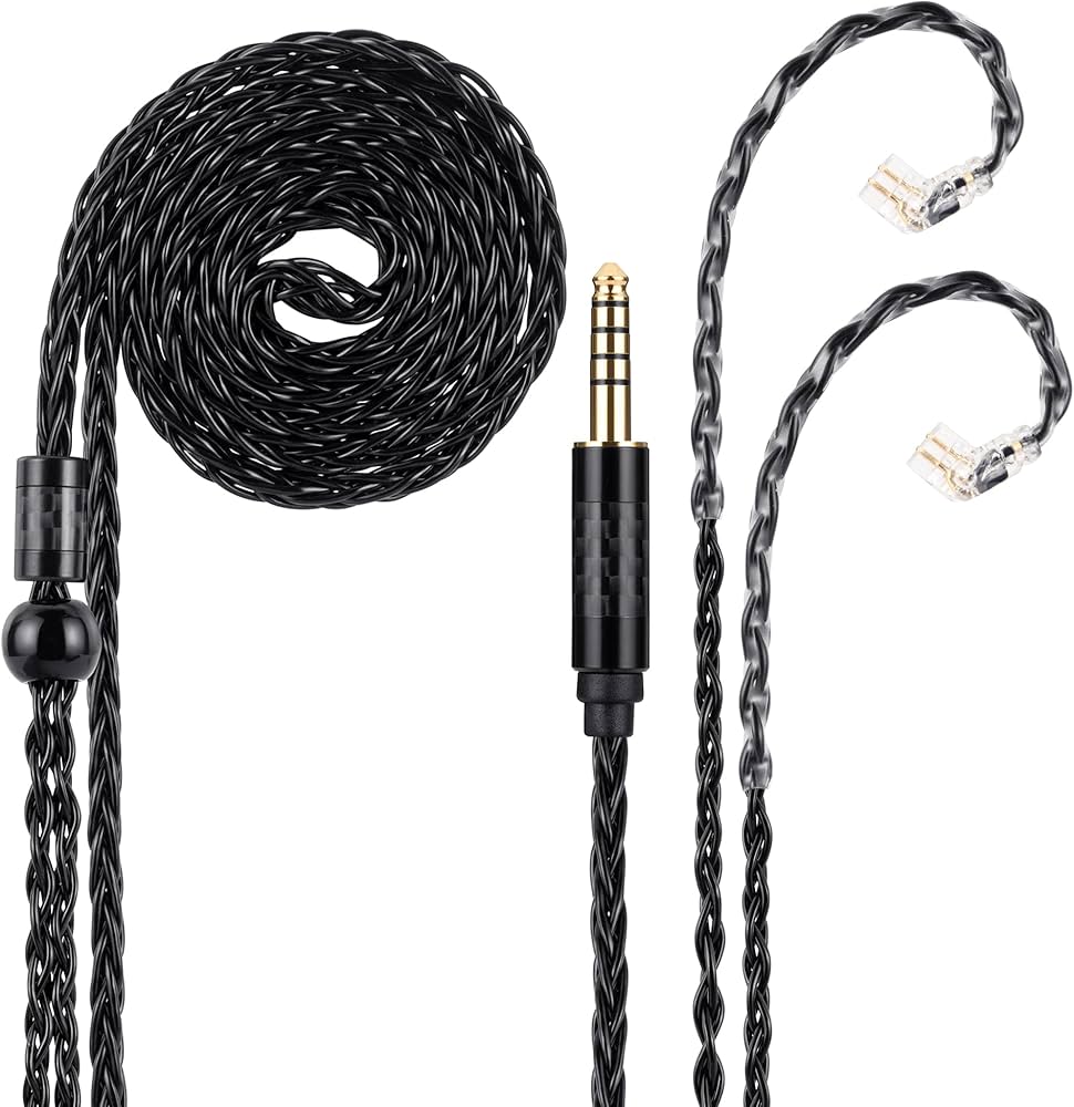 Amazon.com: UNCLE LIGHT 4.4mm to QDC (Recessed 2Pin) IEM Cable, 8
