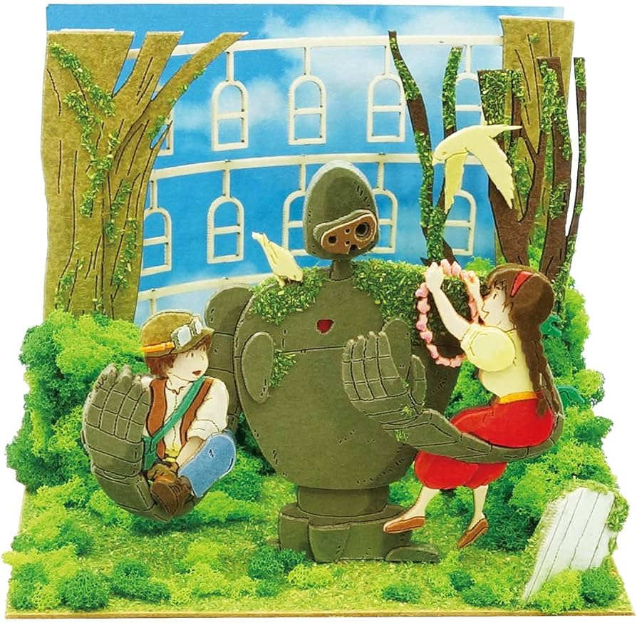 ジブリアート① 天空の城ラピュタより「ジャングルの古城」32.7㎝×24.0