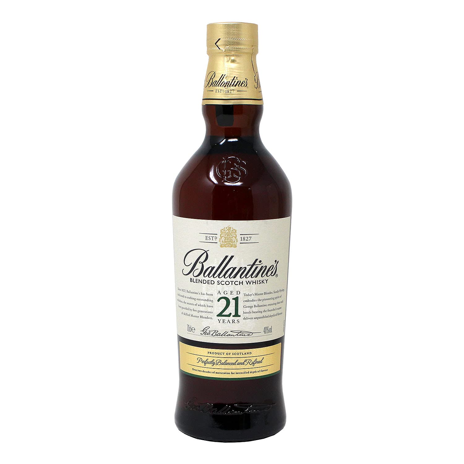 1円~Ballantines（バランタイン）21年 ベリー オールド 40％ 700ml
