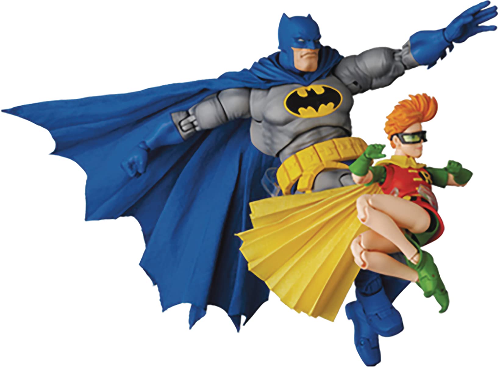 Amazon.com: MAFEX No.139 Batman Blue Version & Robin The Dark