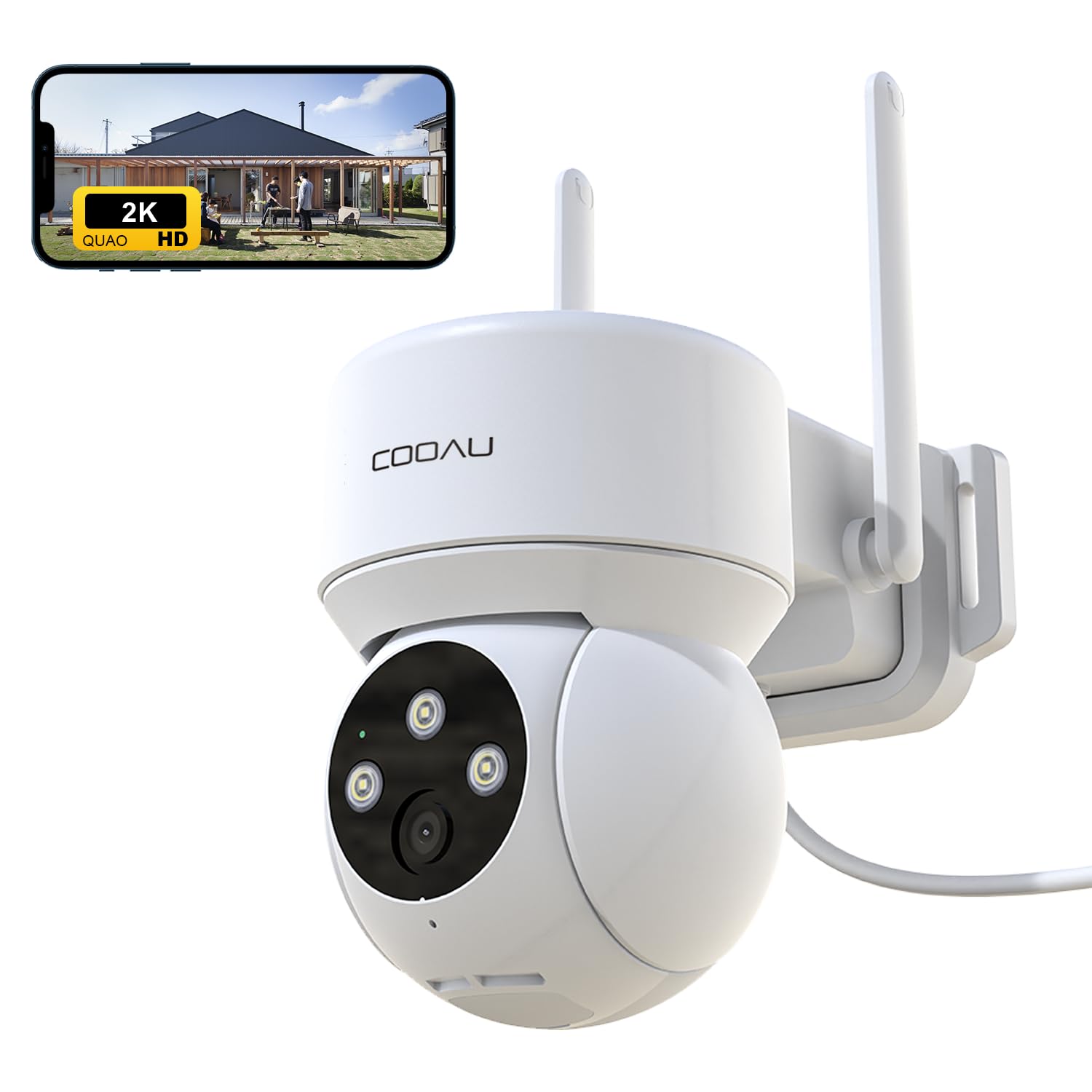 防犯カメラ Security camera COOAU 8MP 3pieces set 防犯カメラ
