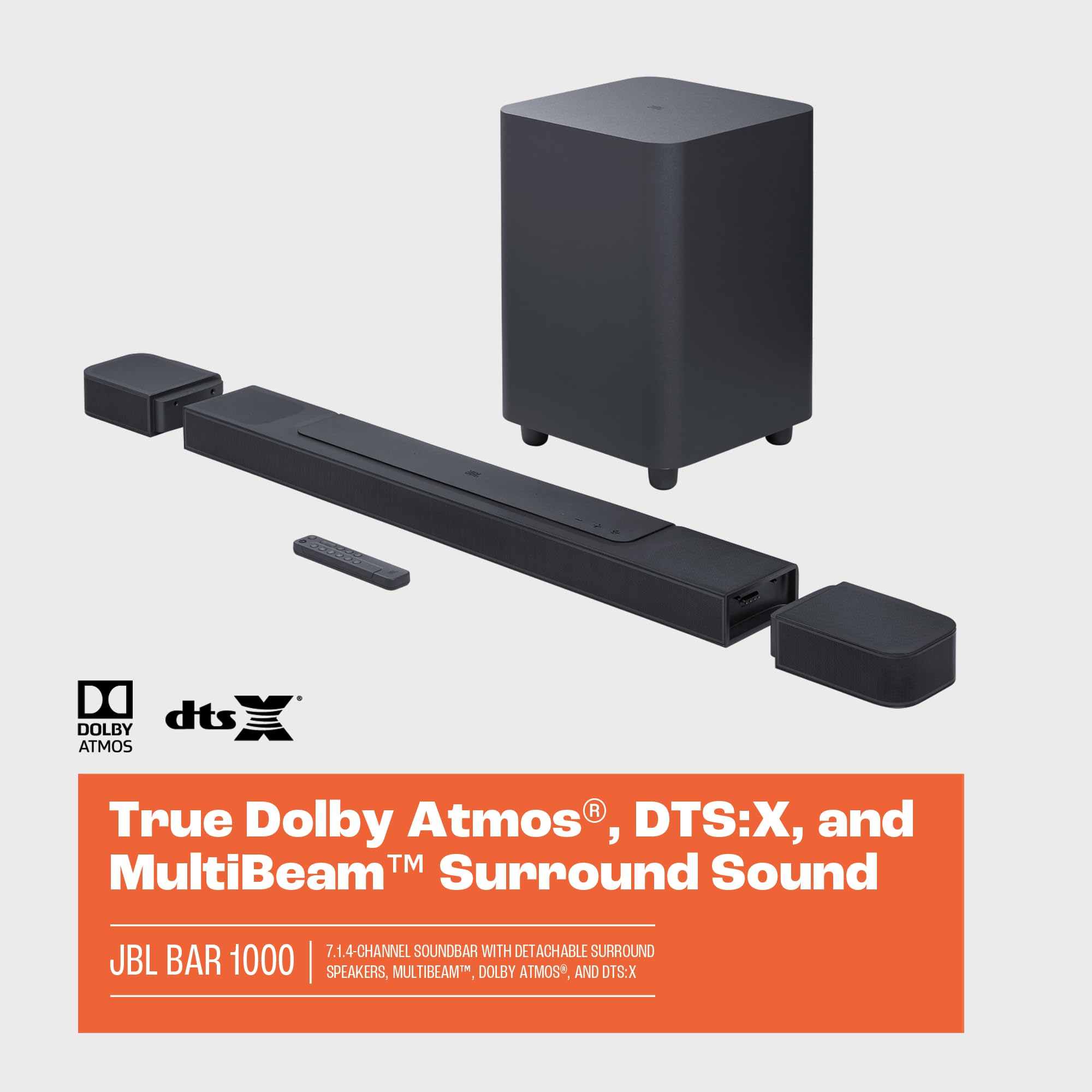 Amazon.com: JBL Bar 1000: 7.1.4-Channel soundbar with Detachable