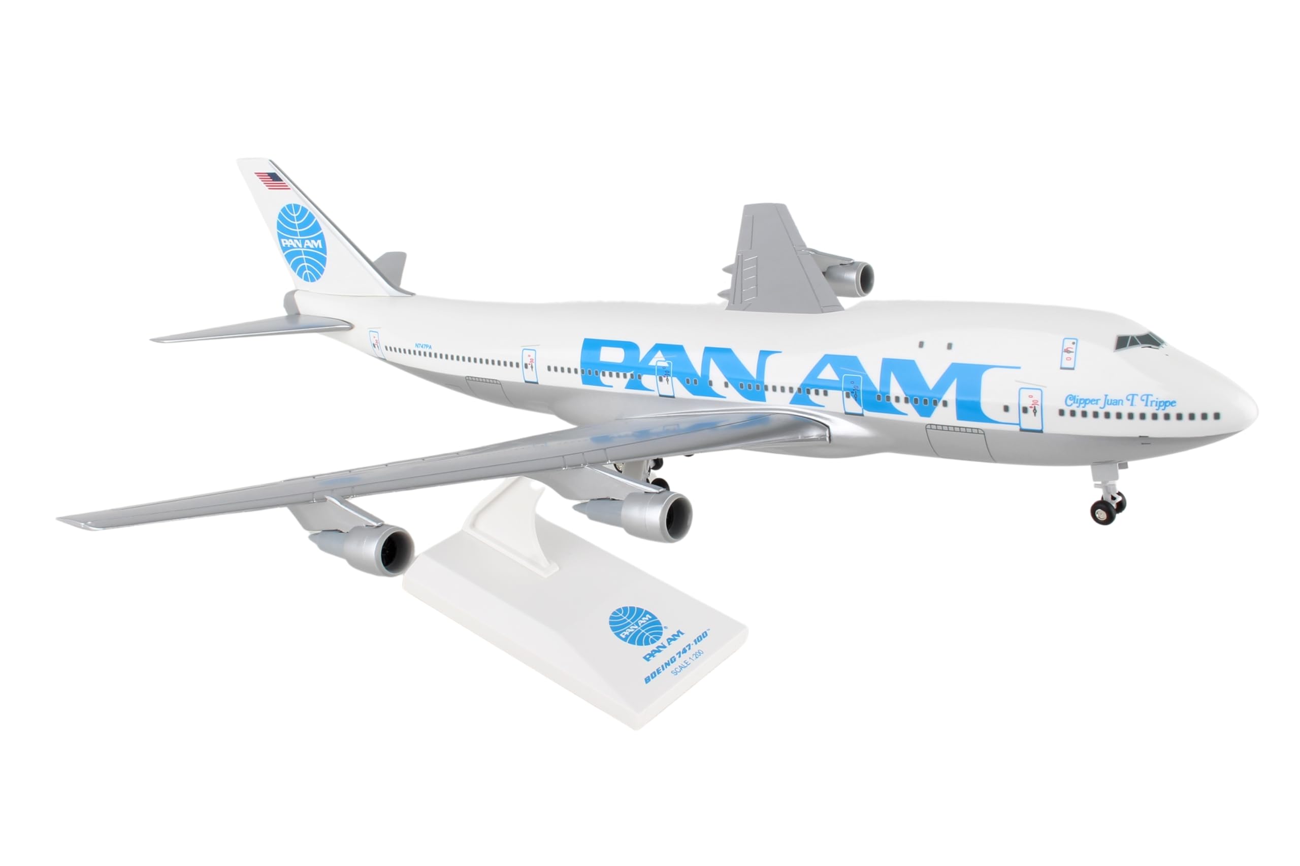 Amazon.com: Skymarks Daron Pan Am 747-100 1/200 Juan Trippe