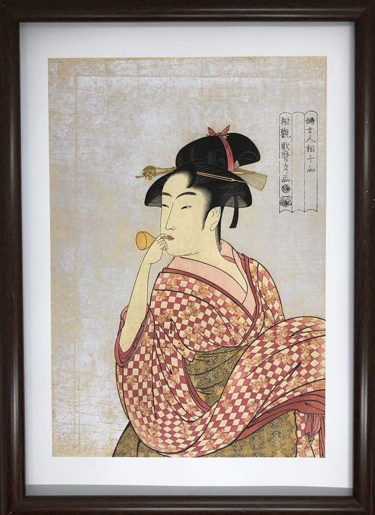 喜多川歌麿 ジグソーパズル ビードロを吹く女 当時三美人 750ピース 未