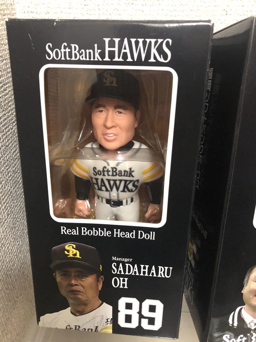SoftBankHAWKS リアルボブルヘッド 王貞治マネージャー孫正義オーナー