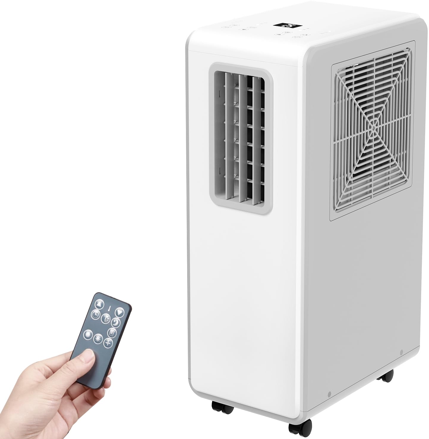 ポータブルエアコン ホワイト冷房、除湿、送風かなり冷えます！8畳格安