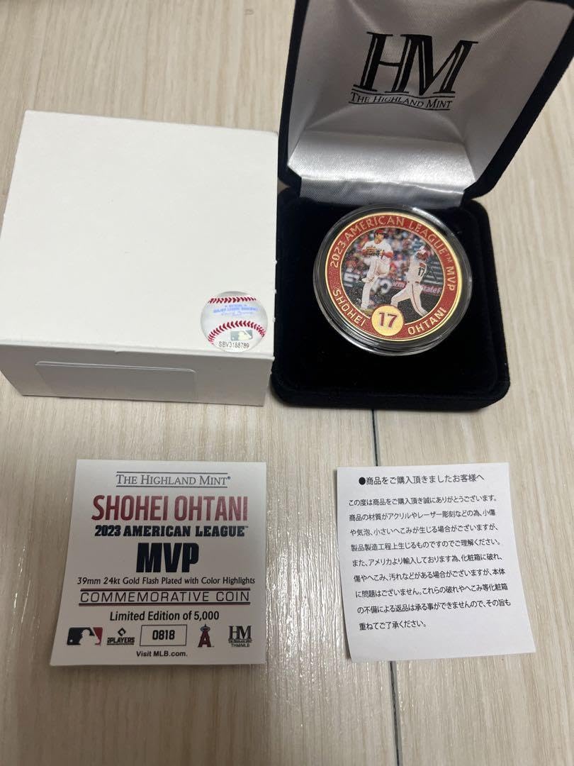 希少メダル】エンゼルス 大谷翔平 2023 MVP 受賞記念 ゴールドコイン
