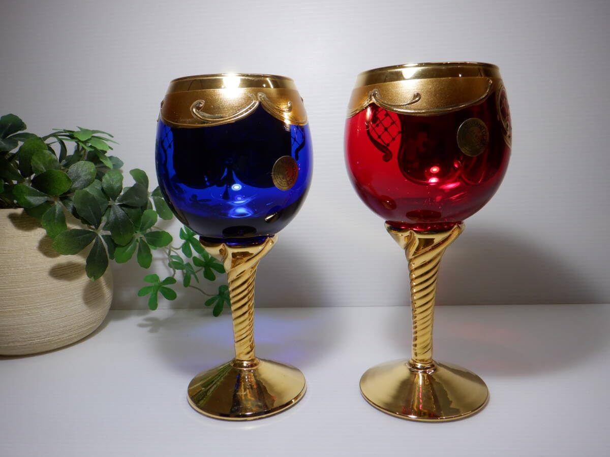 MURANO La Fenice ムラノ ラ フェニーチェ 双耳 ドラゴングラス MURANO