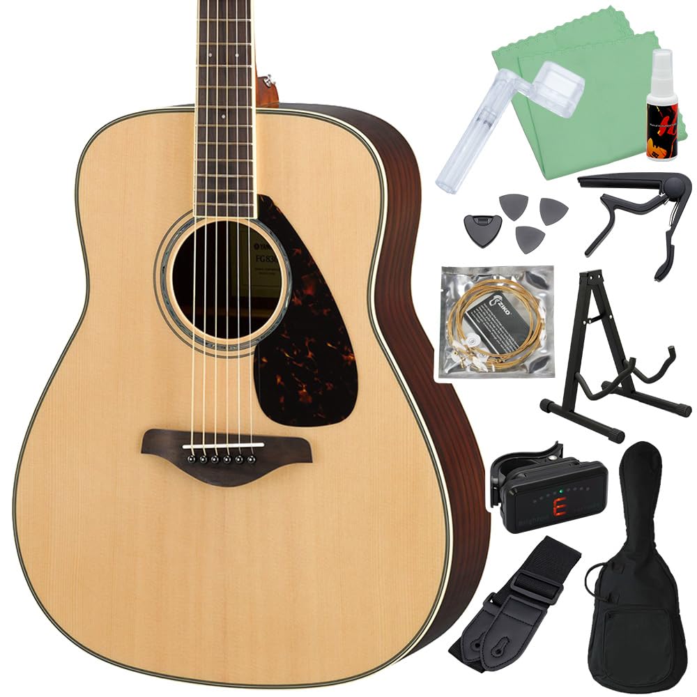 YAMAHA FG830 アコースティックギター / 純正ケース・新品弦付き