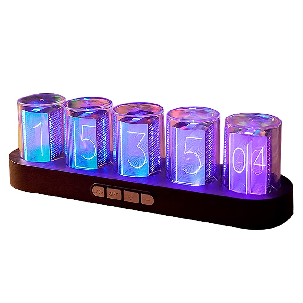 Amazon.com: GUAZI STORE Imitation Nixie Tube Clock RGB Creative