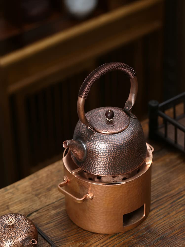 Amazon｜純粋な手作りの銅のやかん 銅槌目入 ケトル 大容量 630ml