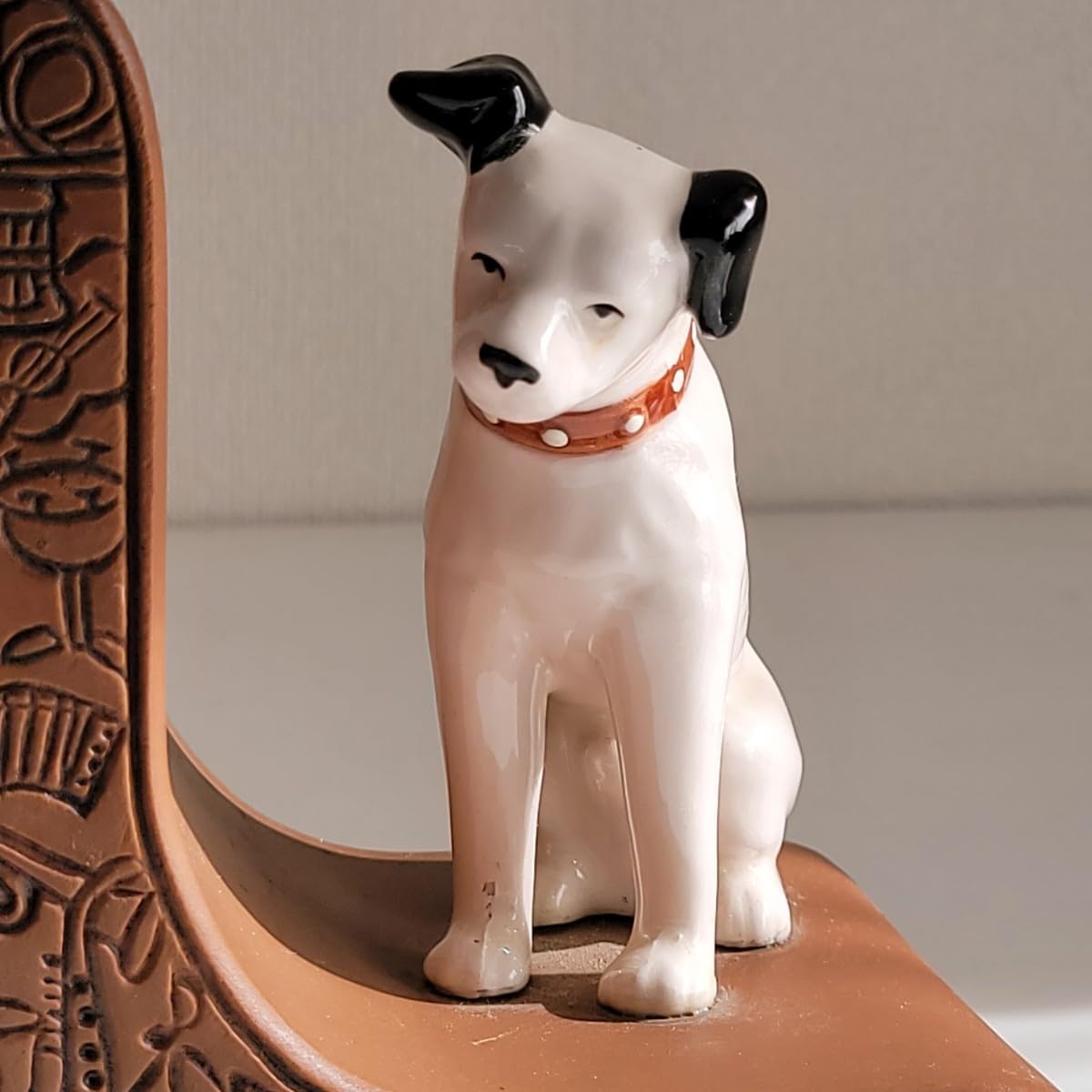希少品！50's〜60's アメリカアンティーク犬のブックエンド置物USA
