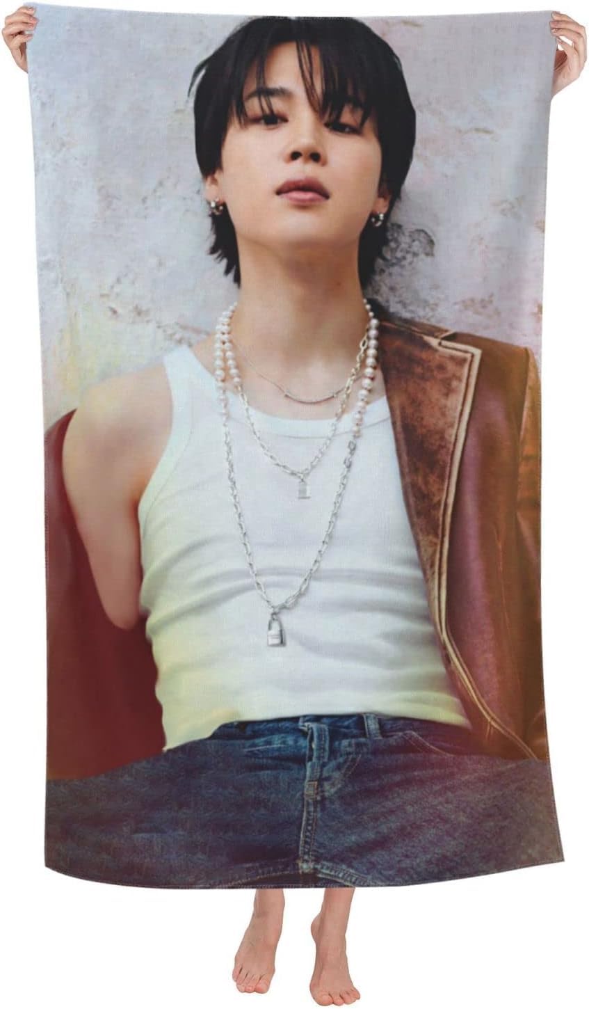 Amazon｜ジミン バスタオル フェイスタオル マイクロファイバー 大判