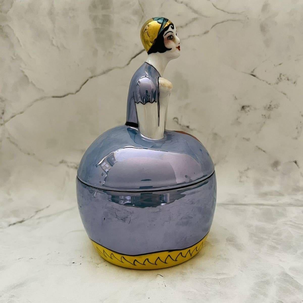 オールドノリタケ デコレディ ラスター彩 小物入れ・ピントレー