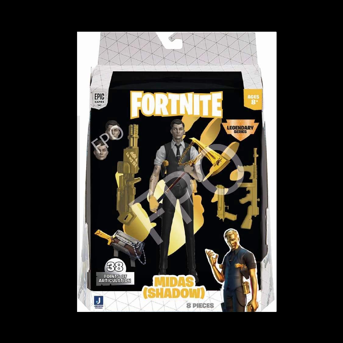 Fortnite Legendary Series Midas, 6-inch Highly Detailed Figure