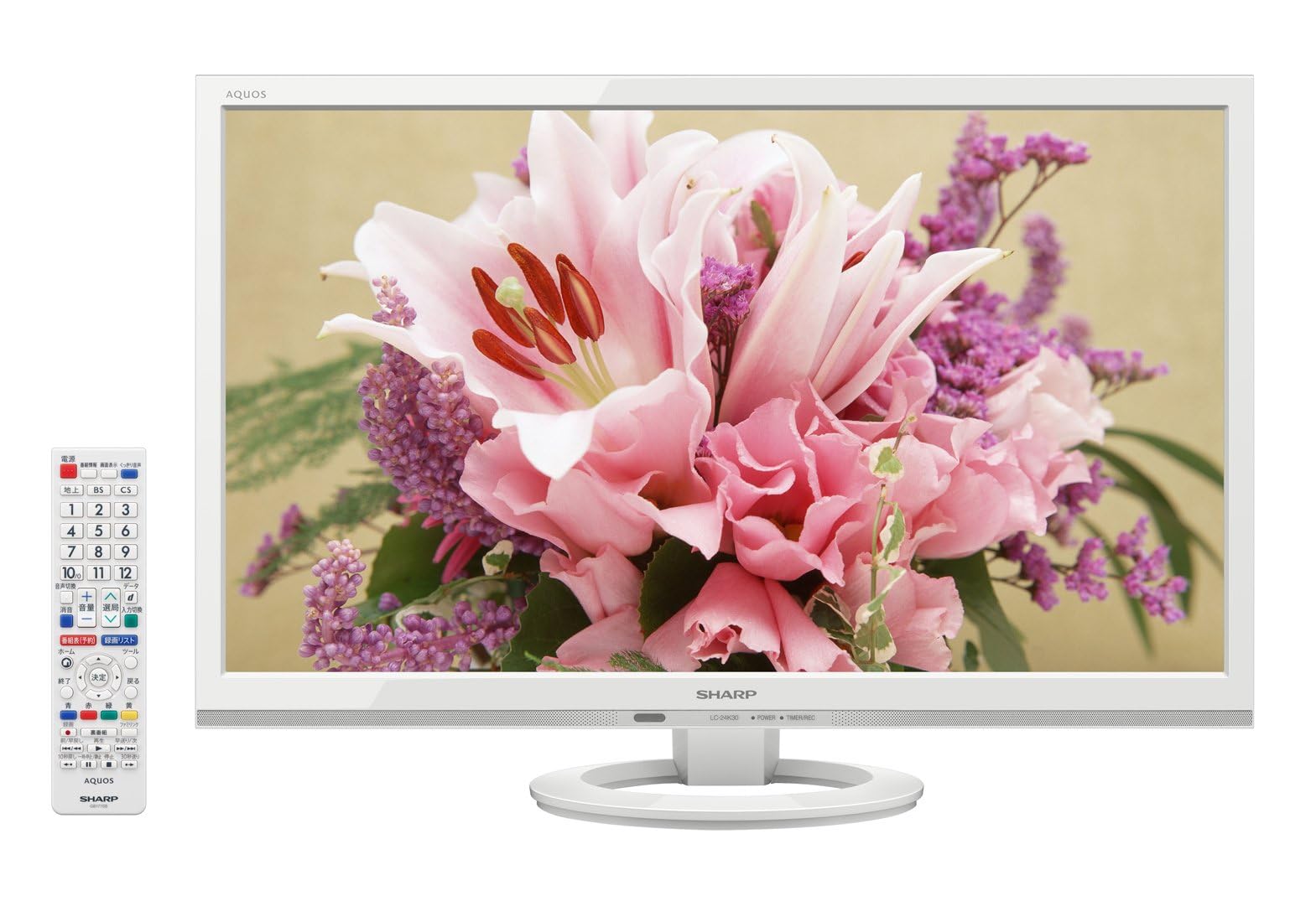 Amazon | シャープ AQUOS 液晶テレビ 24型 ホワイト系 LC-24K30-W