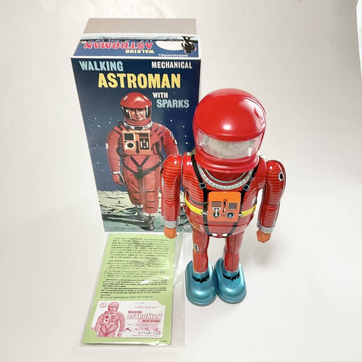 大阪ブリキ玩具資料室 野村トーイ復刻版『ASTROMAN 赤』箱付⁄復刻品