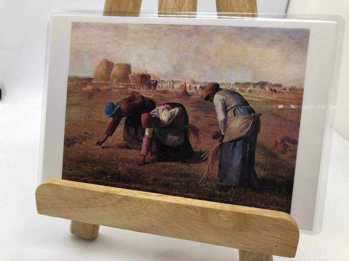 輸入雑貨 天然水晶石 ジャン=フランソワ・ミレー作 『落穂拾い