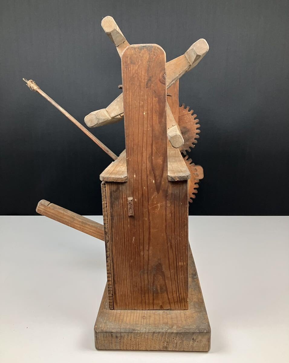 アンティーク 木製 糸巻き14個セット/古道具 古民具 手回し歯車w