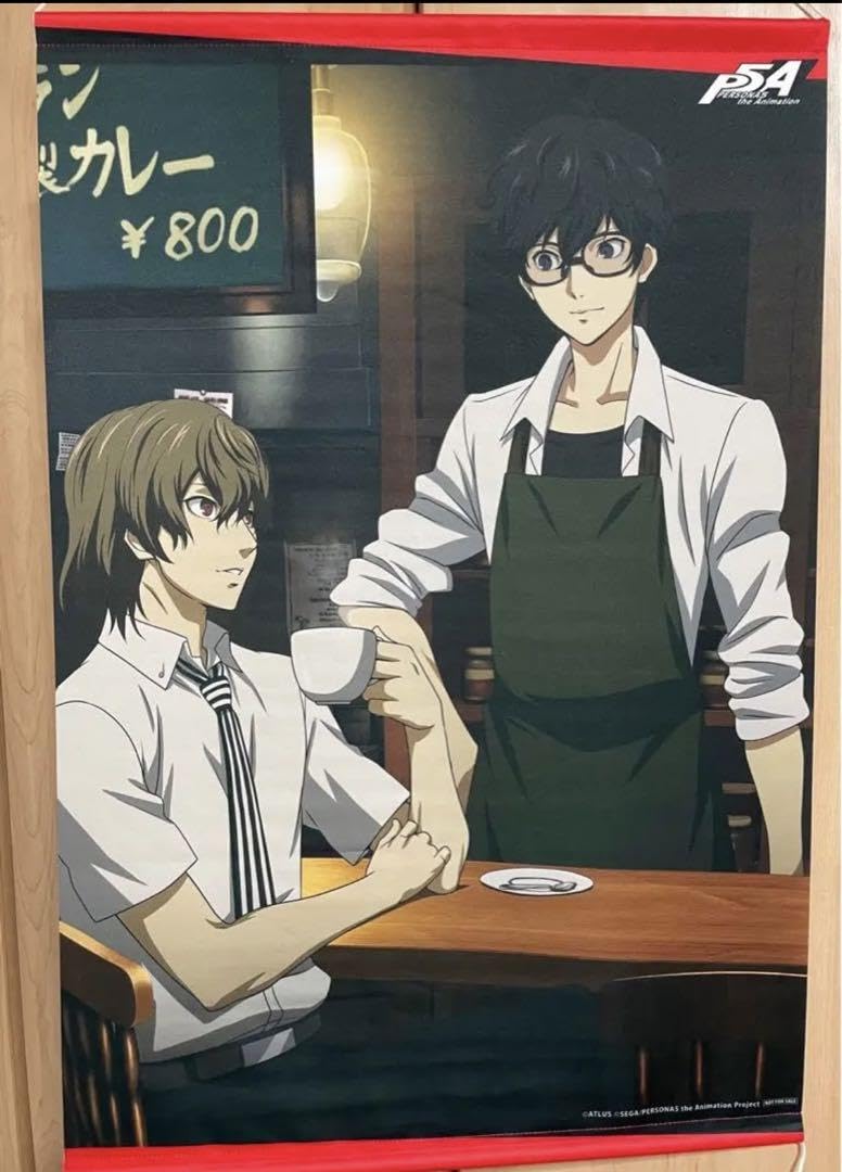 雨宮蓮 明智吾郎 BIG缶バッジセット 特典 ポストカード クリアファイル