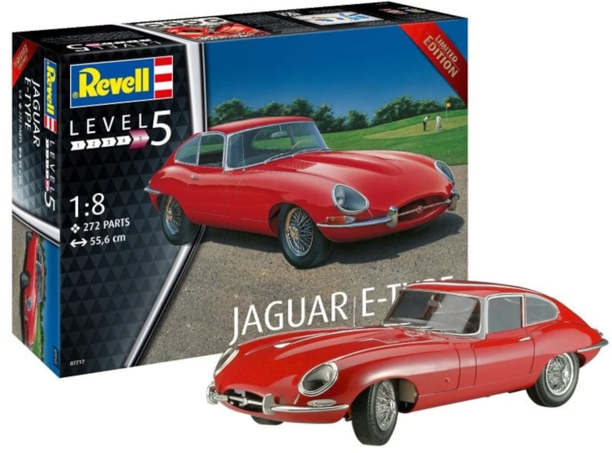 Amazon.com: Revell 07717 Jaguar E-Type 1:8 Scale Unbuilt/Unpainted