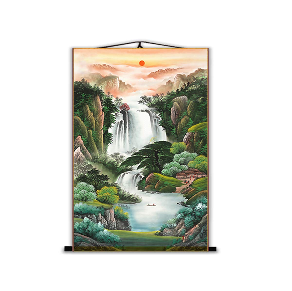 油彩画 滝の風景 約30cm x 40cm 油彩画 滝の風景 約30cm x 40cm 油彩画