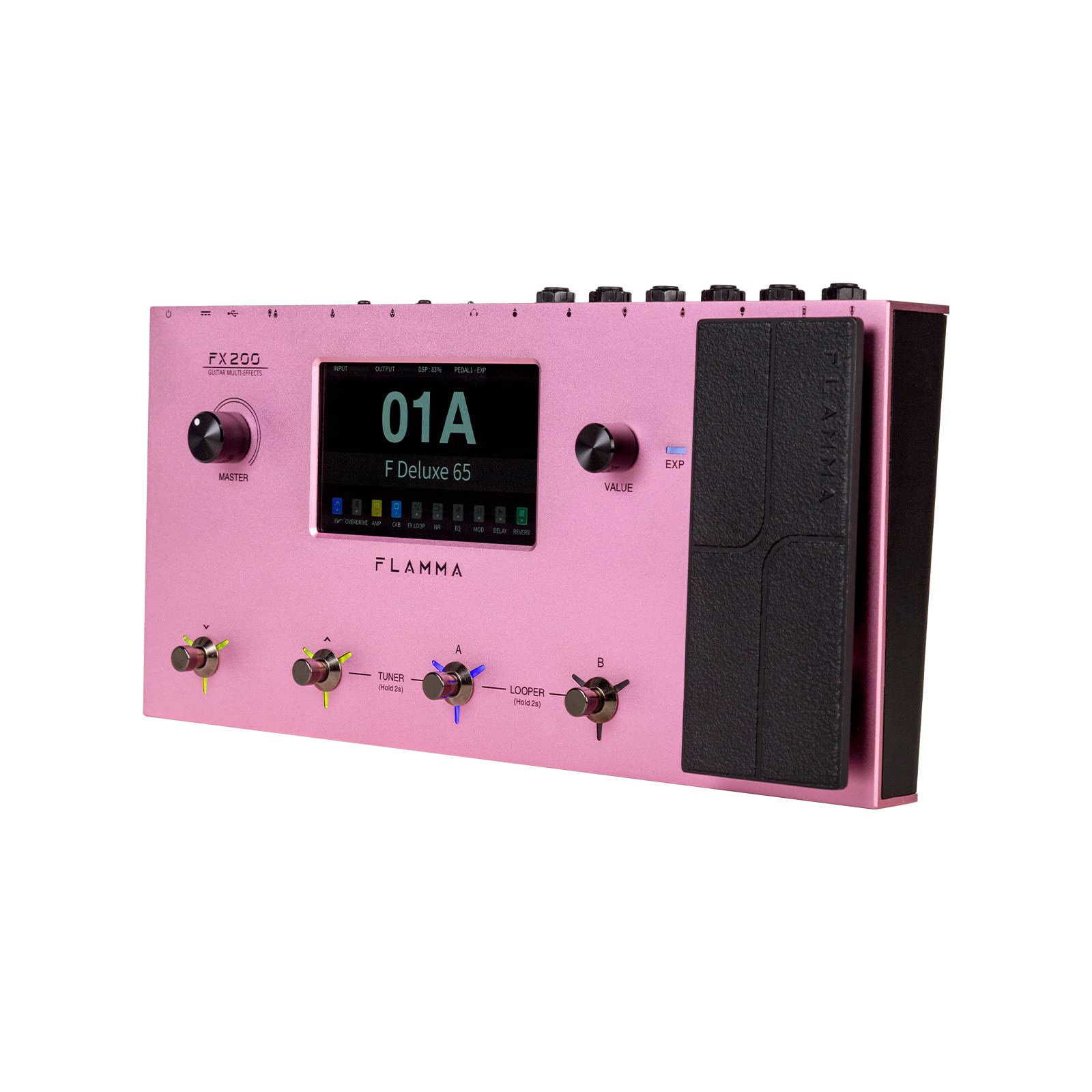 Amazon.co.jp: FLAMMA FX200 マルチ エフェクター ギター ペダル 5