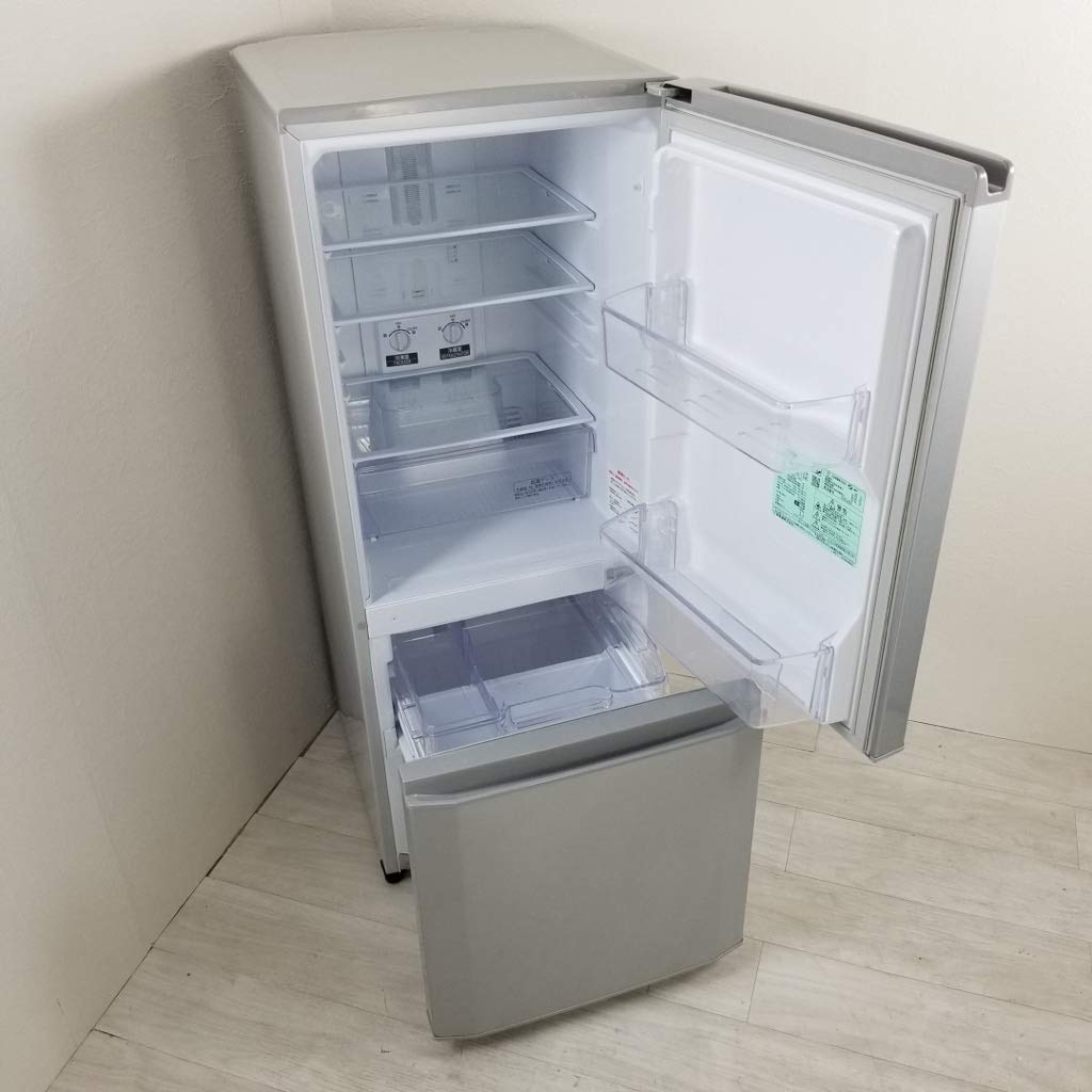Amazon.co.jp: MR-P15C-S(ピュアシルバ-) Pシリ-ズ 2ドア冷蔵庫 右開き