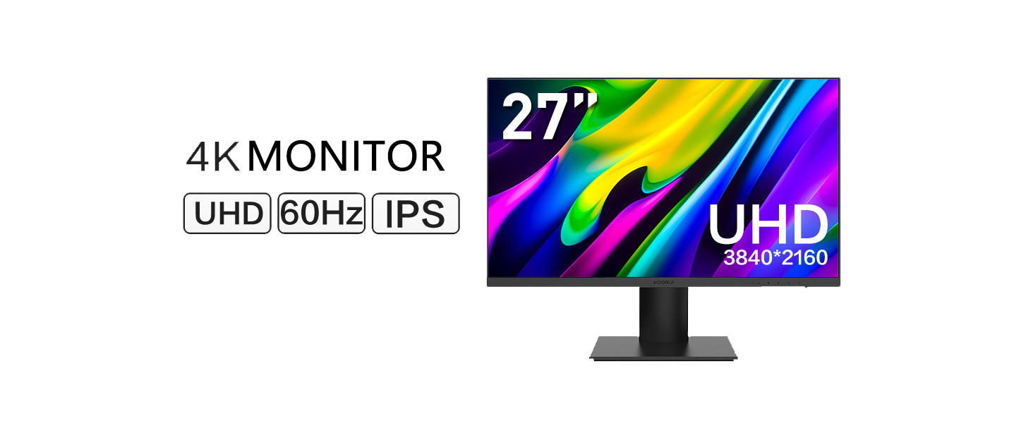 Amazon.co.jp: KOORUI 27インチ 4K UHD (3840 * 2160) IPSゲーミング