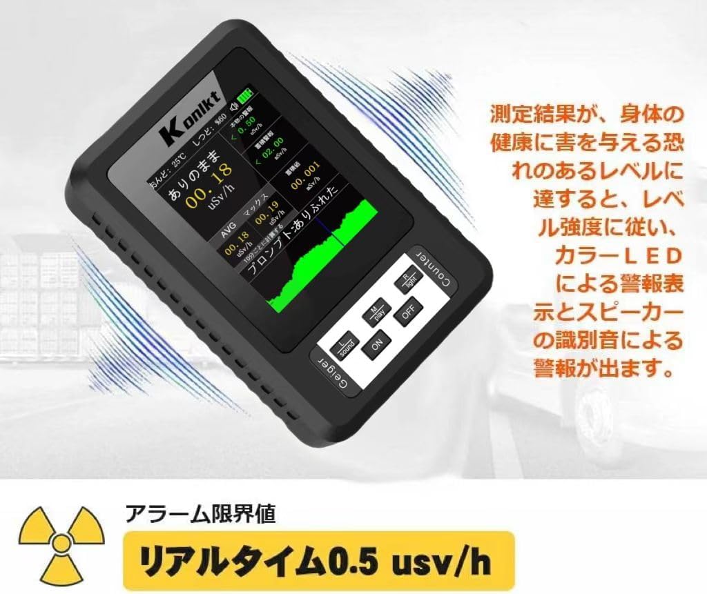 Amazon.co.jp: 放射線測定器 ガイガーカウンター 日本監製 高精度 β線