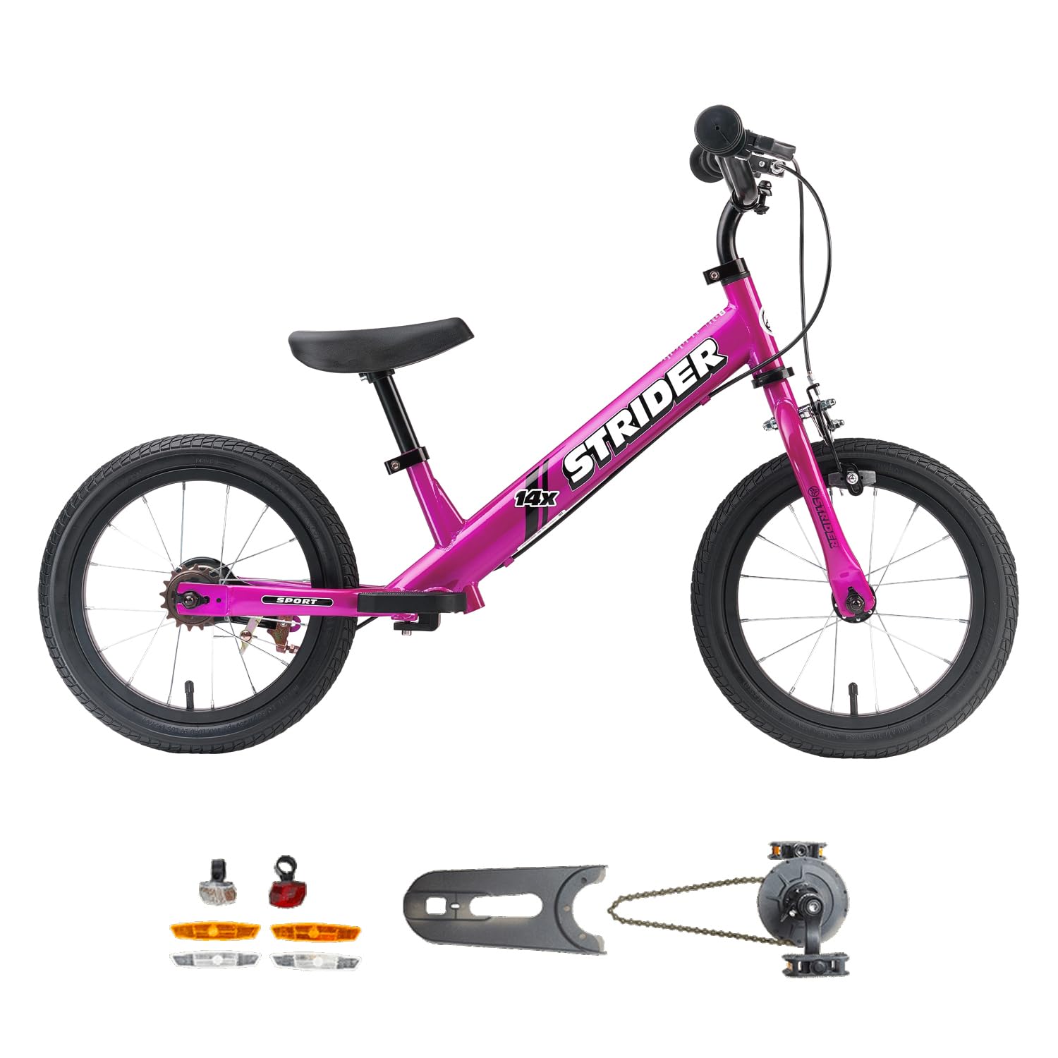 美品☆説明書あり】STRIDER 14x ピンク 子供用バランスバイク Amazon